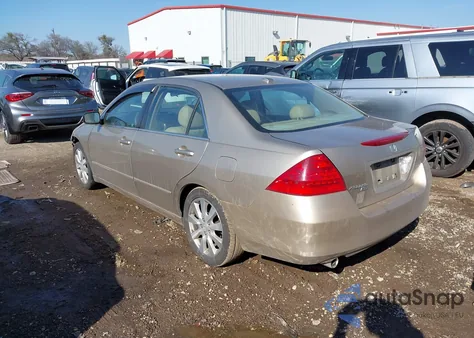 2006 Honda Accord 3.0 Ex из США, поврежденный, VIN 1HGCM66836A040742